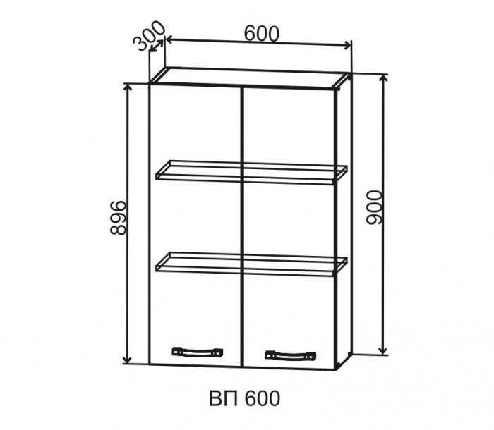 Шкаф верхний 600/900 Фортуна ДСВ