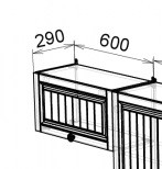 Шкаф верхний ГАЗ 600 Хозяюшка
