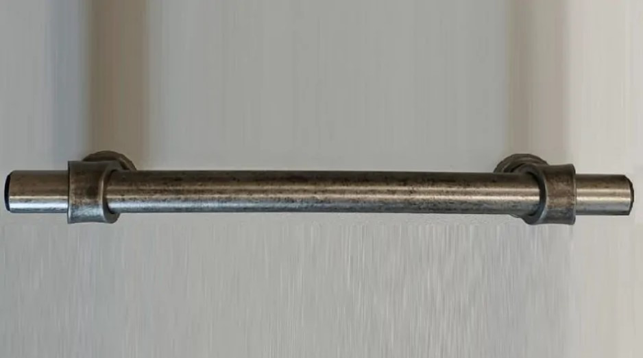 Ручка-скоба 128мм (античное серебро Прованс)