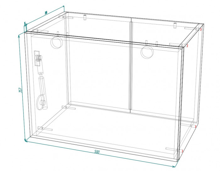 Шкаф верхний горизонтальный ШВГ 500 Норд