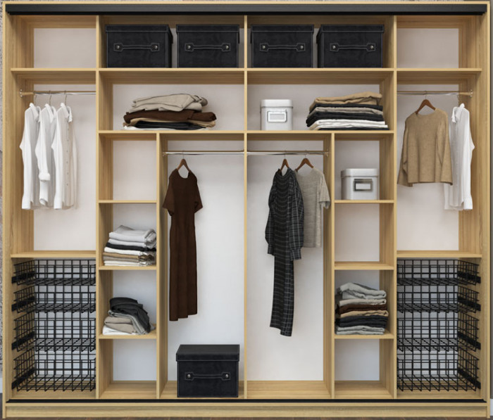 Шкаф купе Лофт 3000 фасад ЛДСП +