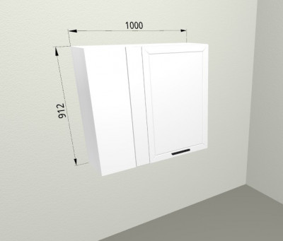 Шкаф навесной угловой правый 1000/912 Blum Берген