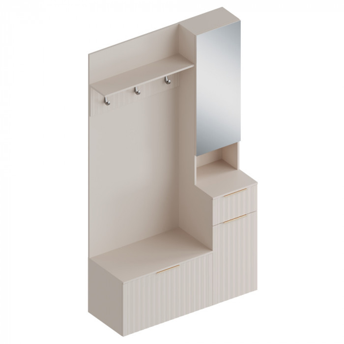 Прихожая с зеркалом (правое исполнение) Тефия