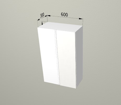 Шкаф навесной 600/950 угловой Санвут МДФ