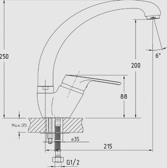 Смеситель GranFest-Quarz Z-3323