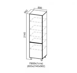 Пенал глухой 600/2140 Квадро СВ 