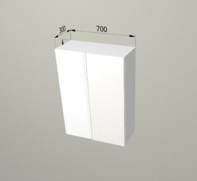 Шкаф навесной 700/950 угловой Санвут МДФ