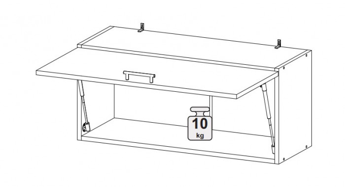 Шкаф верхний горизонтальный ШВГ 800 Норд