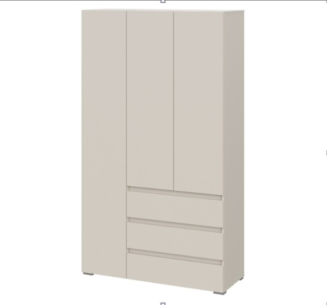 Шкаф с ящиками Люмо 3-х створчатый 1200