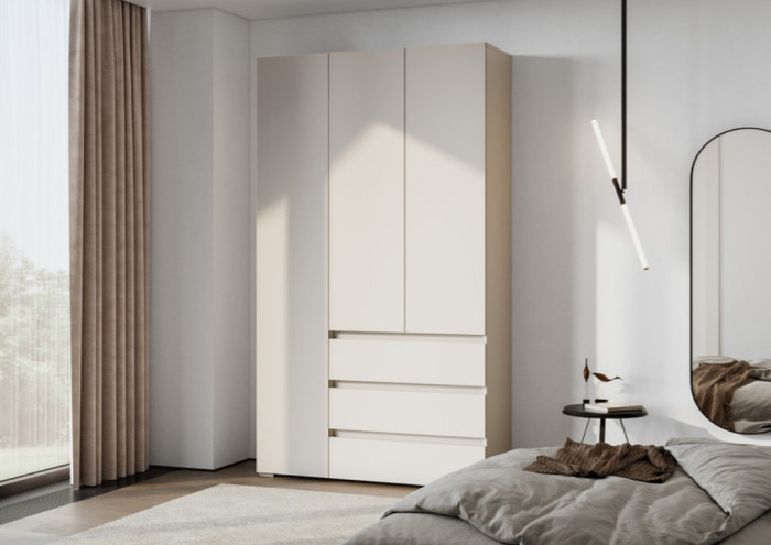 Шкаф с ящиками Люмо 3-х створчатый 1200