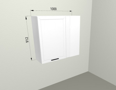 Шкаф навесной угловой левый 1000/912 Blum Берген