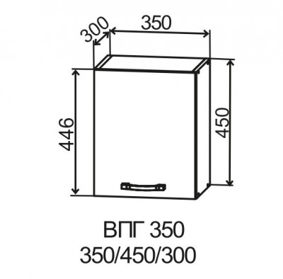 Шкаф верхний 350/450 Фортуна ДСВ