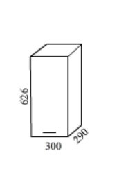 Шкаф верхний 300 Мальва