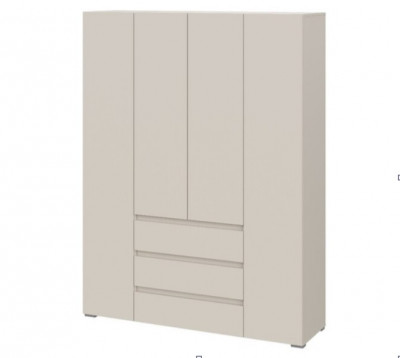 Шкаф с ящиками Люмо 4-х створчатый