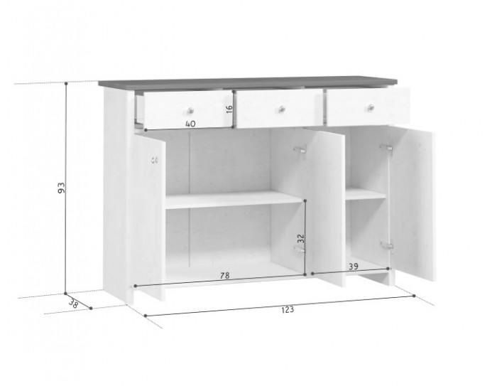 Тумба KOM3D3S Порто