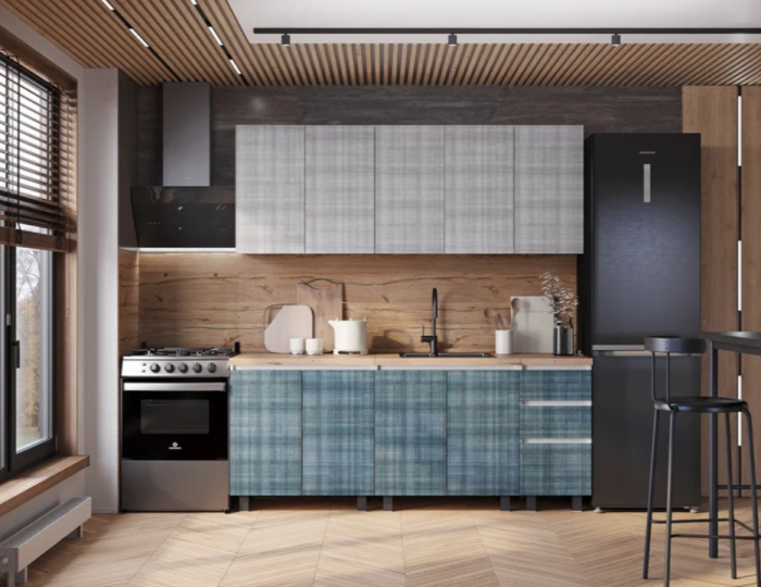 Кухня 2,0 м Честер с цельной столешницей 38 мм