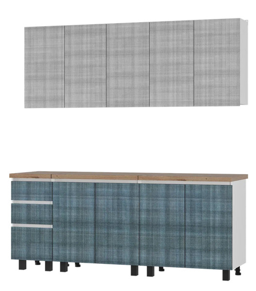 Кухня 2,0 м Честер с цельной столешницей 38 мм