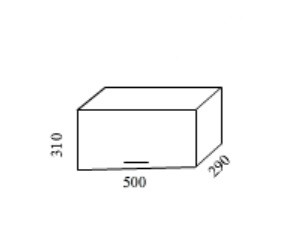 Шкаф верхний 500 газовка Мальва