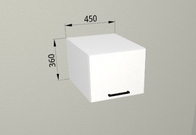 Шкаф навесной 450 распашной глубокий Санвут МДФ