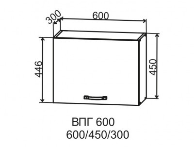Шкаф верхний 600/450 Фортуна ДСВ