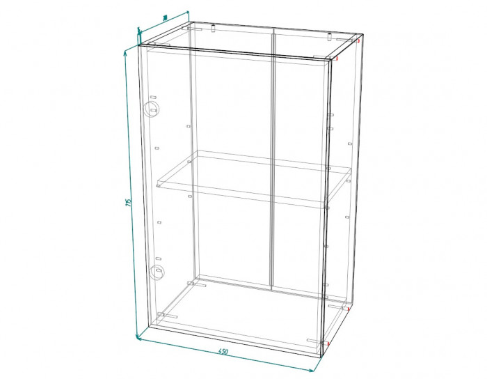 Шкаф верхний ШВ 450 Норд Line