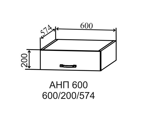 Антресоль к пеналу 600 Тренто