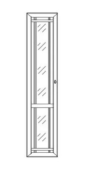 Шкаф угловой 10 ФАСАД зеркало Sherlock