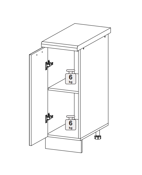 Шкаф нижний ШН 300 Норд