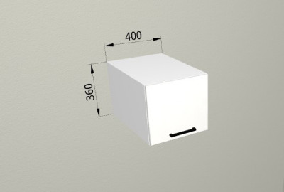Шкаф навесной 400 горизонтальный глубокий Санвут МДФ