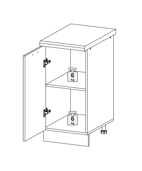 Шкаф нижний ШН 400 Норд