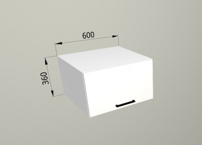 Шкаф навесной 600 горизонтальный глубокий Санвут МДФ
