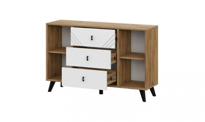 Комод 3 ящика двухстворчатый Байкал NN-Мебель