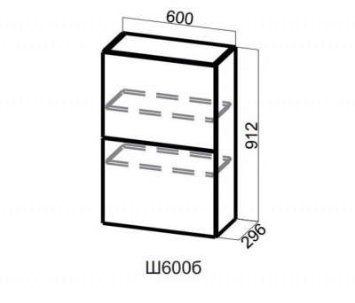 Шкаф навесной 600/912 Top-Stay Квадро СВ 