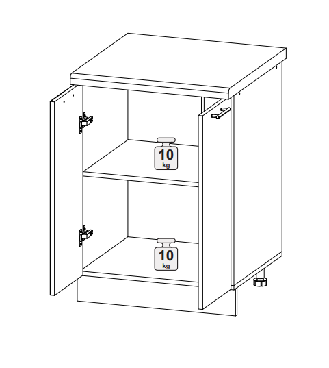 Шкаф нижний ШН 600 Норд