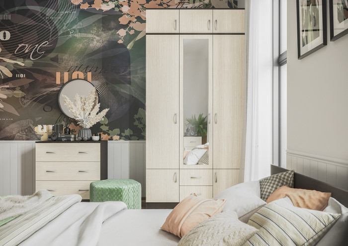 Шкаф трехстворчатый без зеркала Ронда