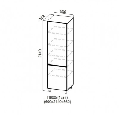 Пенал 600/2140 глухой 1 створка Стайл