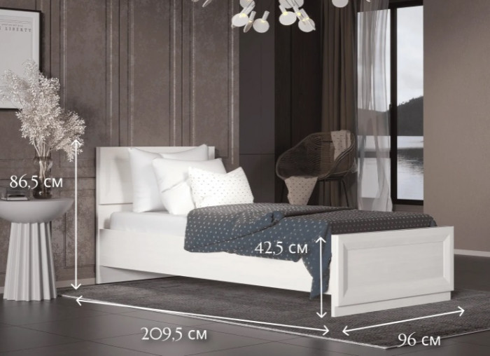 Кровать B136-LOZ 90Х200 Malta