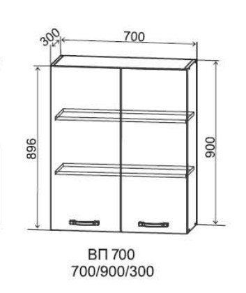 Шкаф верхний 700/900 Арка