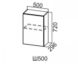 Шкаф навесной 500/720 Квадро СВ