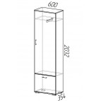 Шкаф платяной Ника