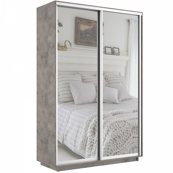 Шкаф купе Дуо 2 зеркала Экспресс 1200 Е1