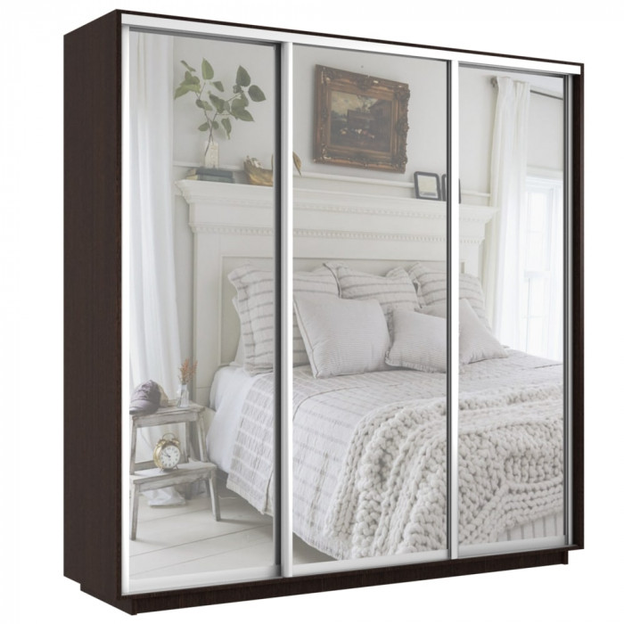 Шкаф купе Трио 3 зеркала Экспресс 2100 Е1