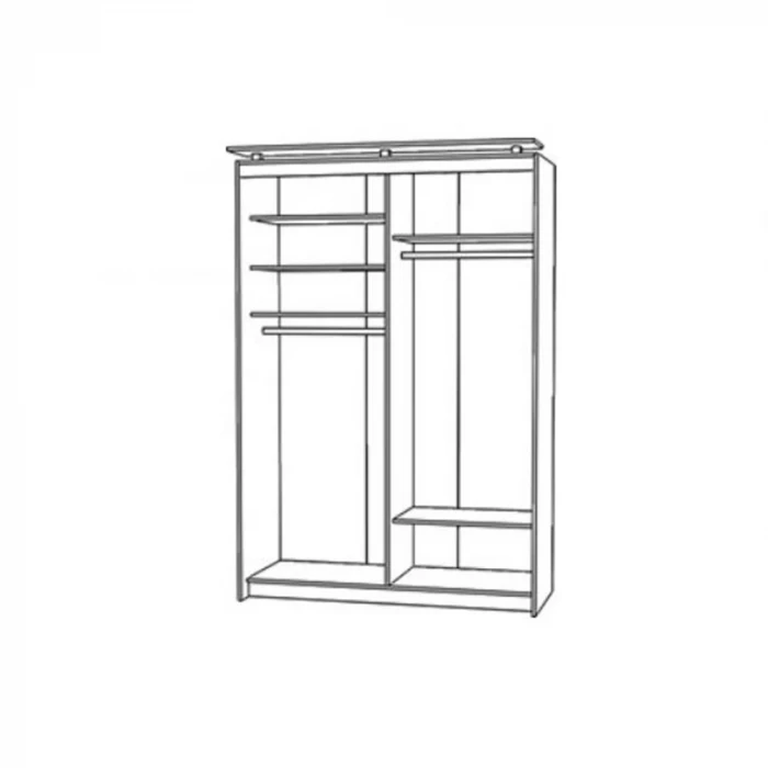 Шкаф купе 3-х створчатый (1720мм) Фудзи