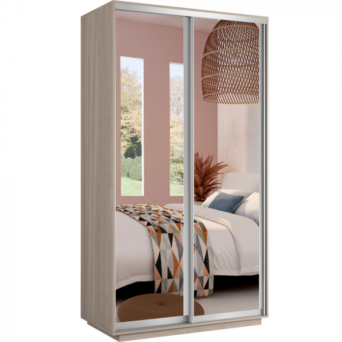 Шкаф купе Дуо 2 зеркала Экспресс 1400 Е1