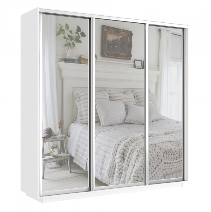 Шкаф купе Трио 3 зеркала Экспресс 2100х2400 Е1