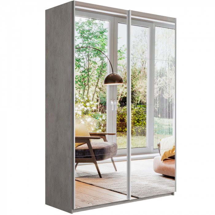 Шкаф купе Прайм 2-х дв. с зеркалами 1200 Е1