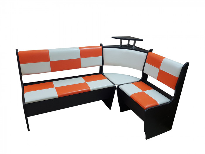 Кухонный уголок стандарт Домино оранжевый