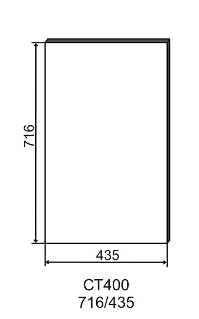 Торцевой фасад для нижнего шкафа СТ 400 Лофт ДСВ