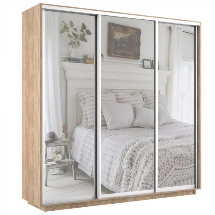 Шкаф купе Трио 3 зеркала Экспресс 2400 Е1