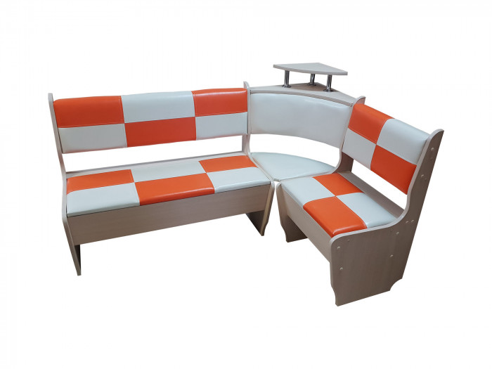 Кухонный уголок малый Домино оранжевый